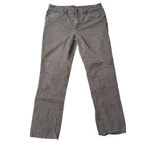 Stio Rivet Canvas Pants Mens 35R Brown Good Utility Workwear Carpenter Hiking